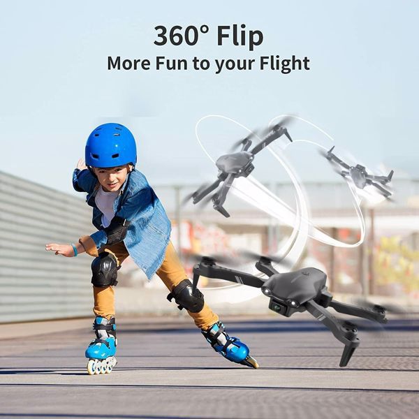 4DRC V13 Remote Control Drone 6K High-definition Dual Camera WiFi FPV Foldable Quadcopter Camera Drone, 2 Batteries