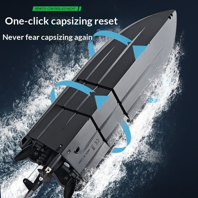 High-Horsepower High-Speed Remote-Controlled Aquatic Toy Boat Racing Model