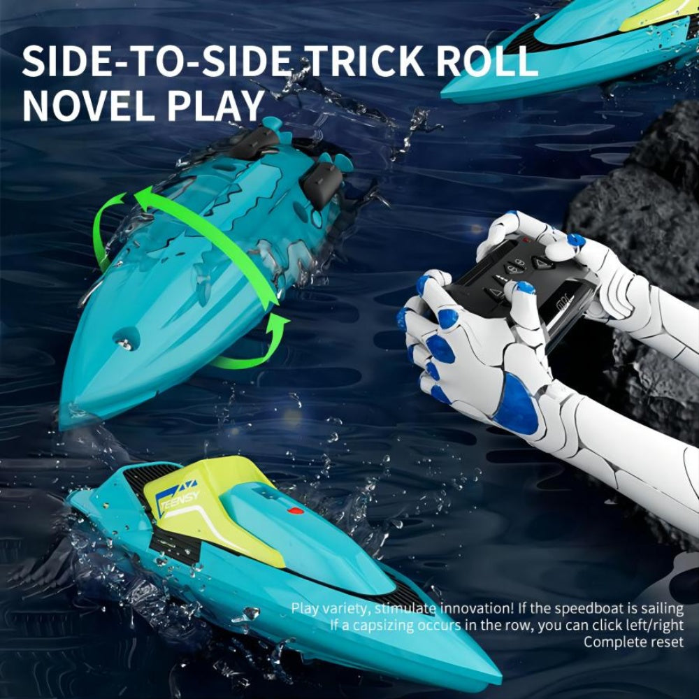 S5 Remote Control Boat For Swimming Pools And Lakes, 2.4GHz 20 MPH Racing Boat, Rechargeable Battery, Low Battery Alarm, Gifts For Boys And Girls