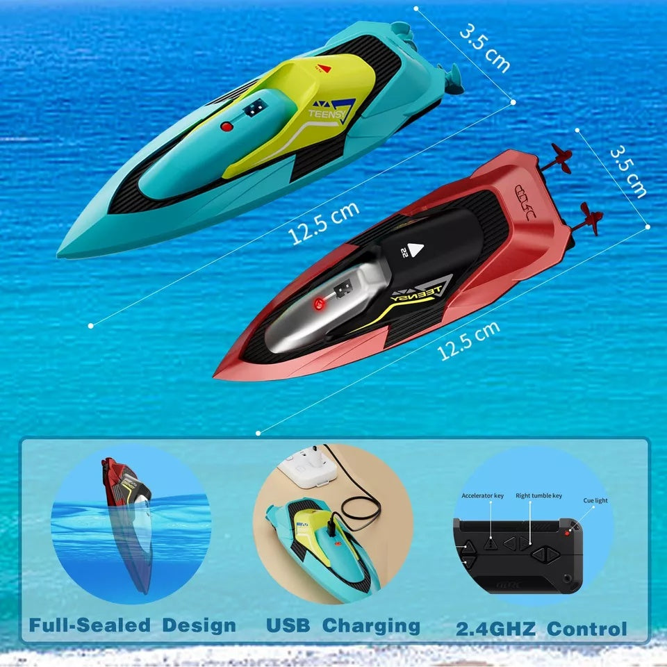 S5 Remote Control Boat For Swimming Pools And Lakes, 2.4GHz 20 MPH Racing Boat, Rechargeable Battery, Low Battery Alarm, Gifts For Boys And Girls