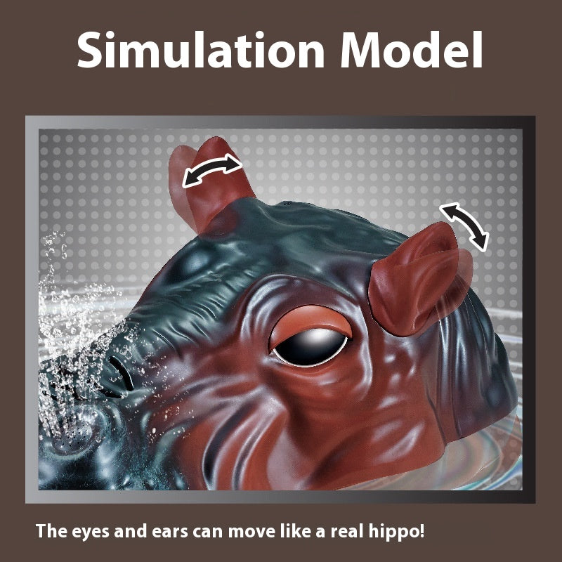 Remote Control Hippo Water Spray Animal Remote-control Ship Water Toy Boat Model