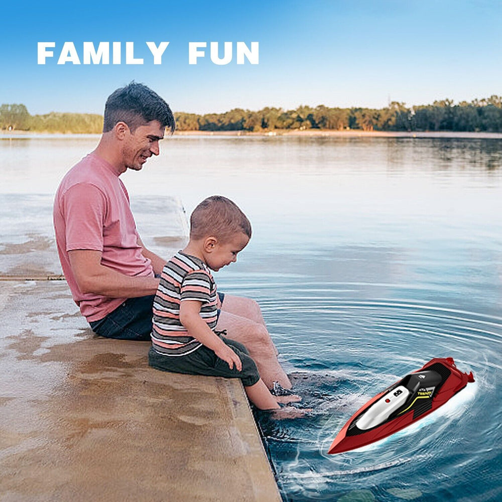 4DRC S5 Fast RC Boat For Pools And Lakes, 2.4 GHz 20 MPH Racing Boats For Kids