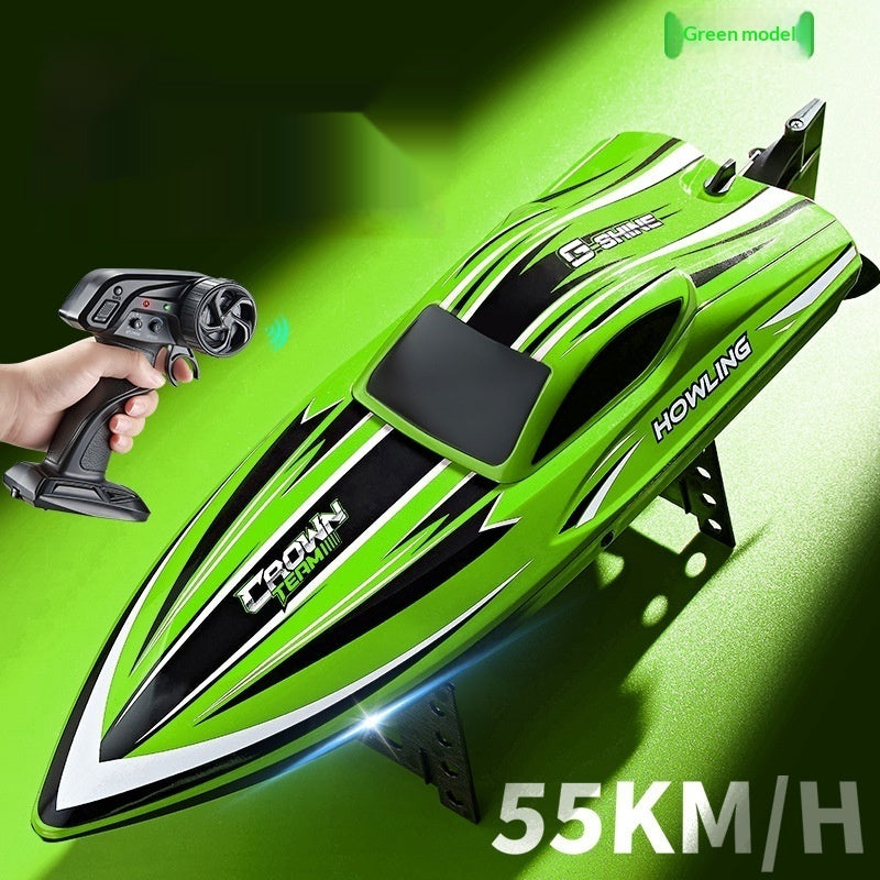High-Horsepower High-Speed Remote-Controlled Aquatic Toy Boat Racing Model