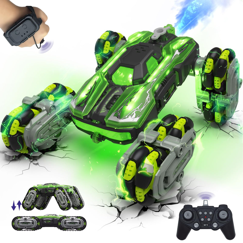 LECPOP 8WD Remote Control Car 2.4GHz Gesture Sensing RC Stunt Car Double-Sided Driving Climbing Toy for Kids 9 10 11 12 Year Old Christmas Birthday Gifts RC Cars Toys for Ages 6 7 8-13 14 Boys Girls