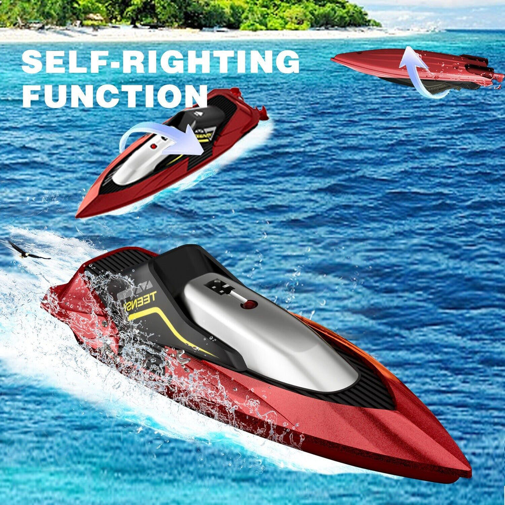 4DRC S5 Fast RC Boat For Pools And Lakes, 2.4 GHz 20 MPH Racing Boats For Kids