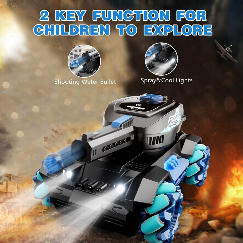 Y1 RC Tank Four Wheel Drive Remote Control Car 2.4G Gesture Control Water Bomb